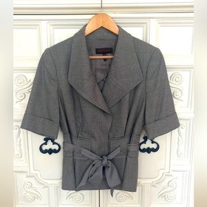 Escada Gray Blazer with tie size 36